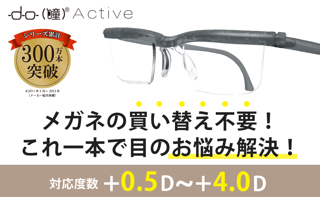 老眼鏡 度数調節メガネ スッキリバンド プレスビー オンラインストア